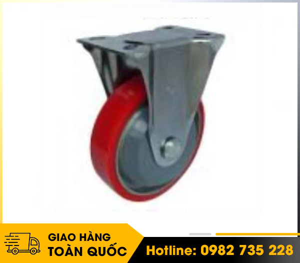 Bánh xe càng G PU lõi thép, cố định